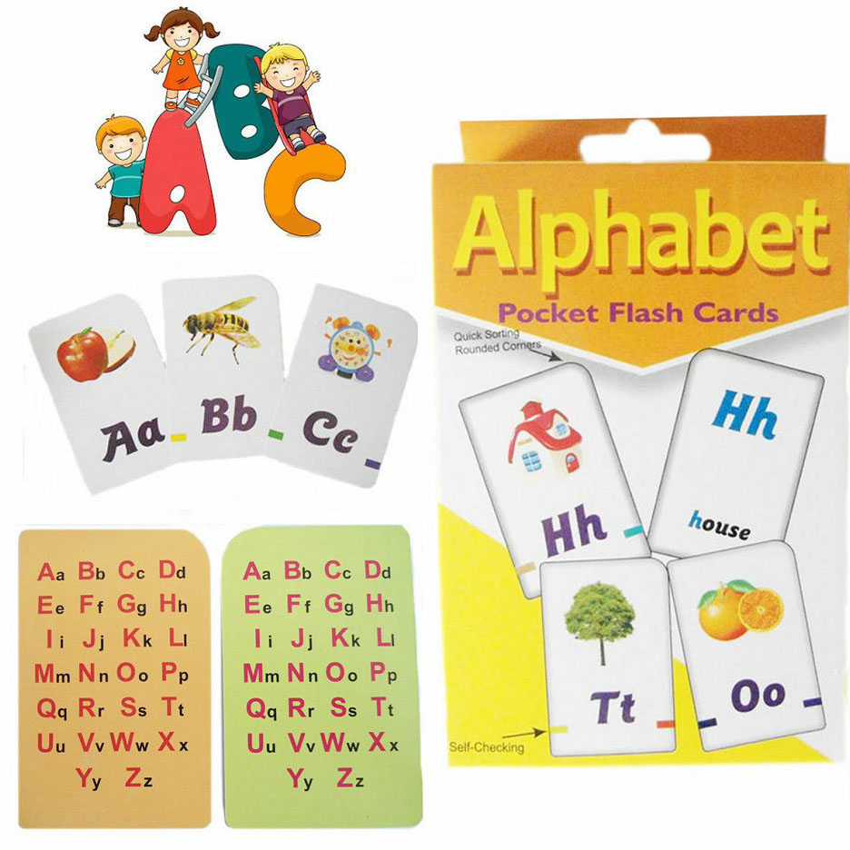 Alphabet Pocket Flash Cards For Kids Get